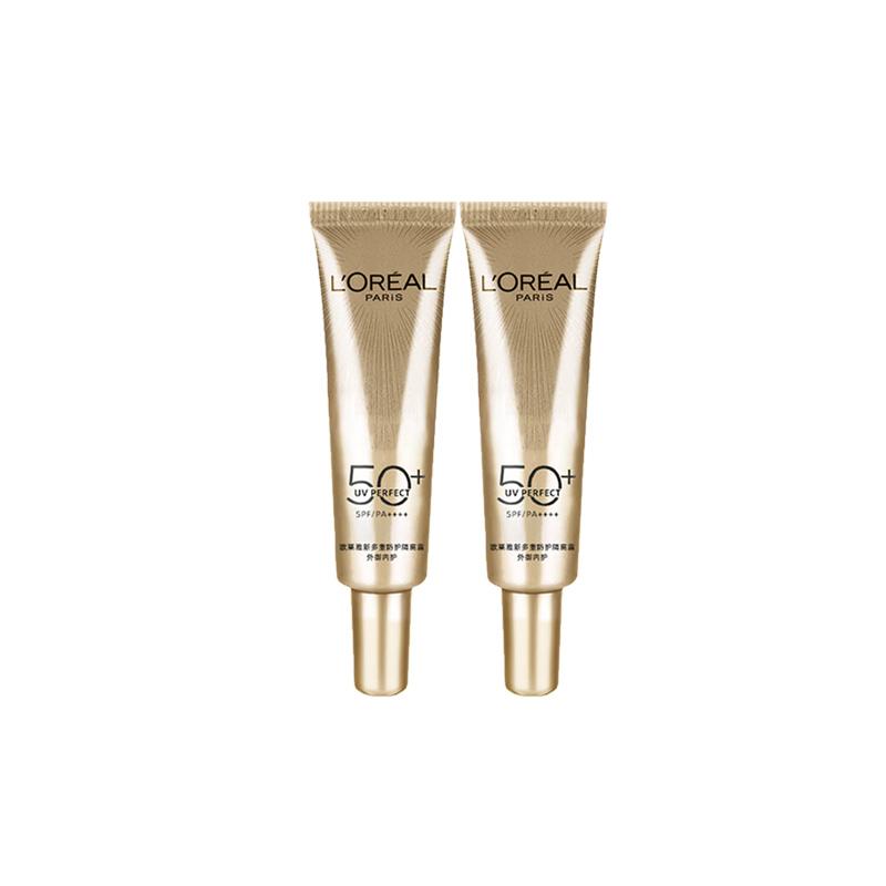 Набор пробников L Oreal Paris, Освежающий и защита от УФ, Пробник, Водостойкий, Средства по уходу за кожей L Oreal Маленький золотой тюбик Солнцезащитный крем Средний пробник-7,5 мл2 золотой