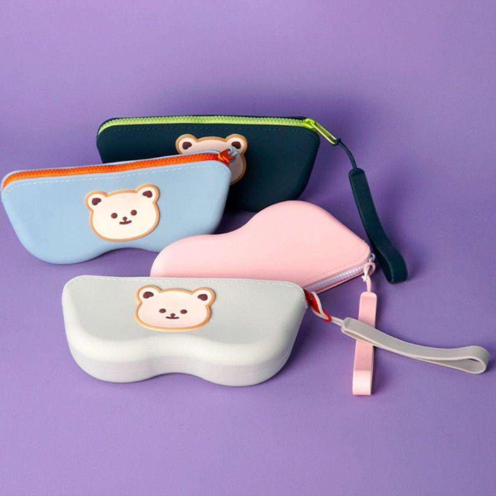 Portable Multifunctional Glasses Bag Waterproof Silicone Coin Purse Dustproof Cosmetic Bags