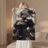 Game character anime style Flannel printed blanket suitable for all seasons suitable for living room office sofa and travel