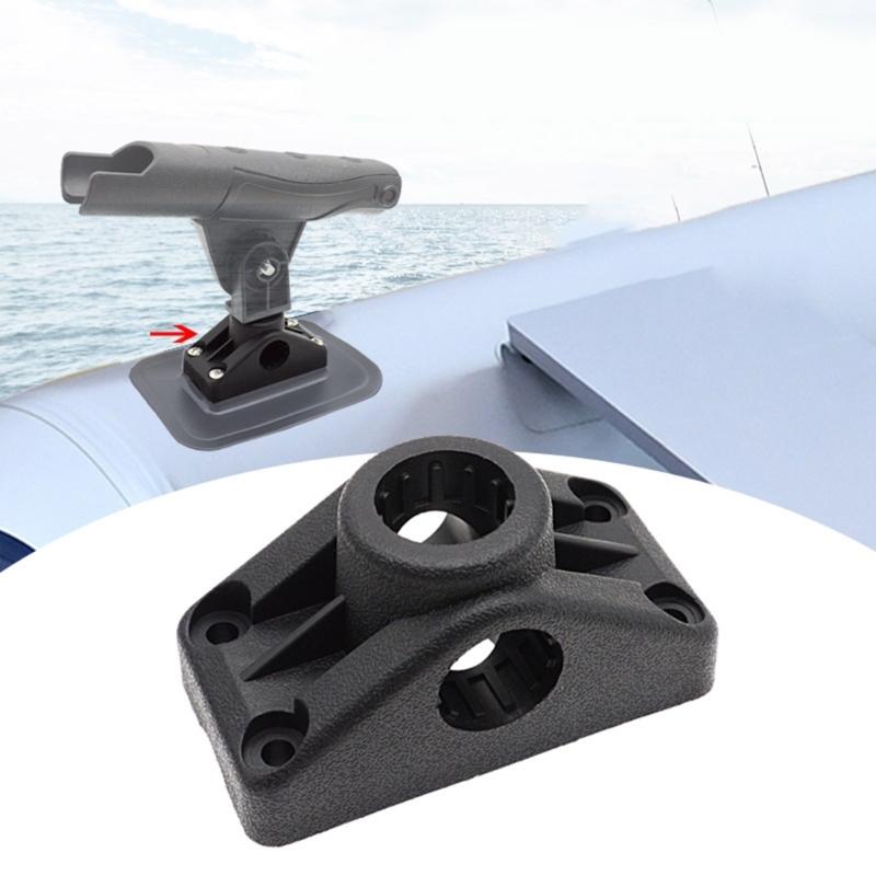 360 Degree Rotating Mounting Base Kayak Fishing Poles Holder Mount Bracket Universals Kayak Fishing Accessories