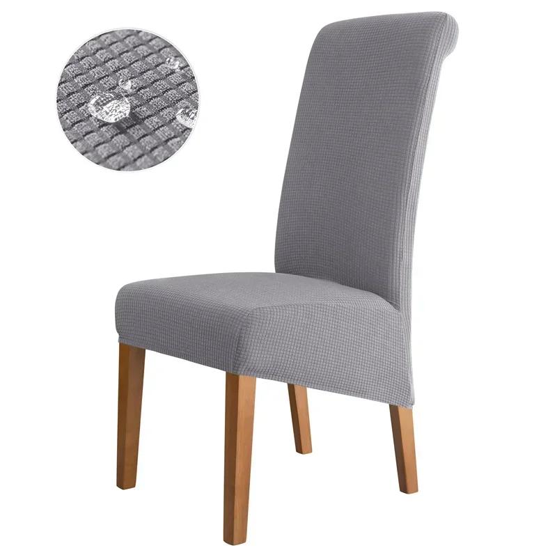 Waterproof Chair Cover Dining Room Stretch Chair Covers for M Large Chair Polar Fleece Seat Slipcovers for Party Wedding Home