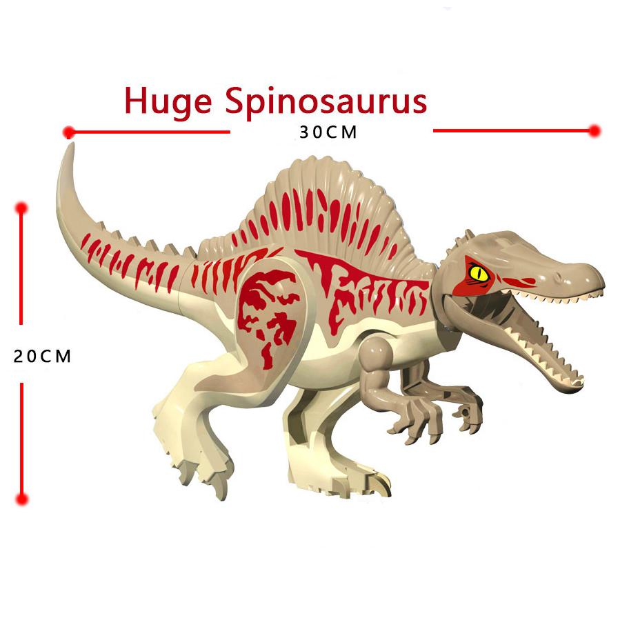 Chinesischer DIY Jurassic Dinosaurier Spinosaurus Quetzalcoatlus Luftmission Baustein Pädagogisches Spielzeug für Kinder Geschenke