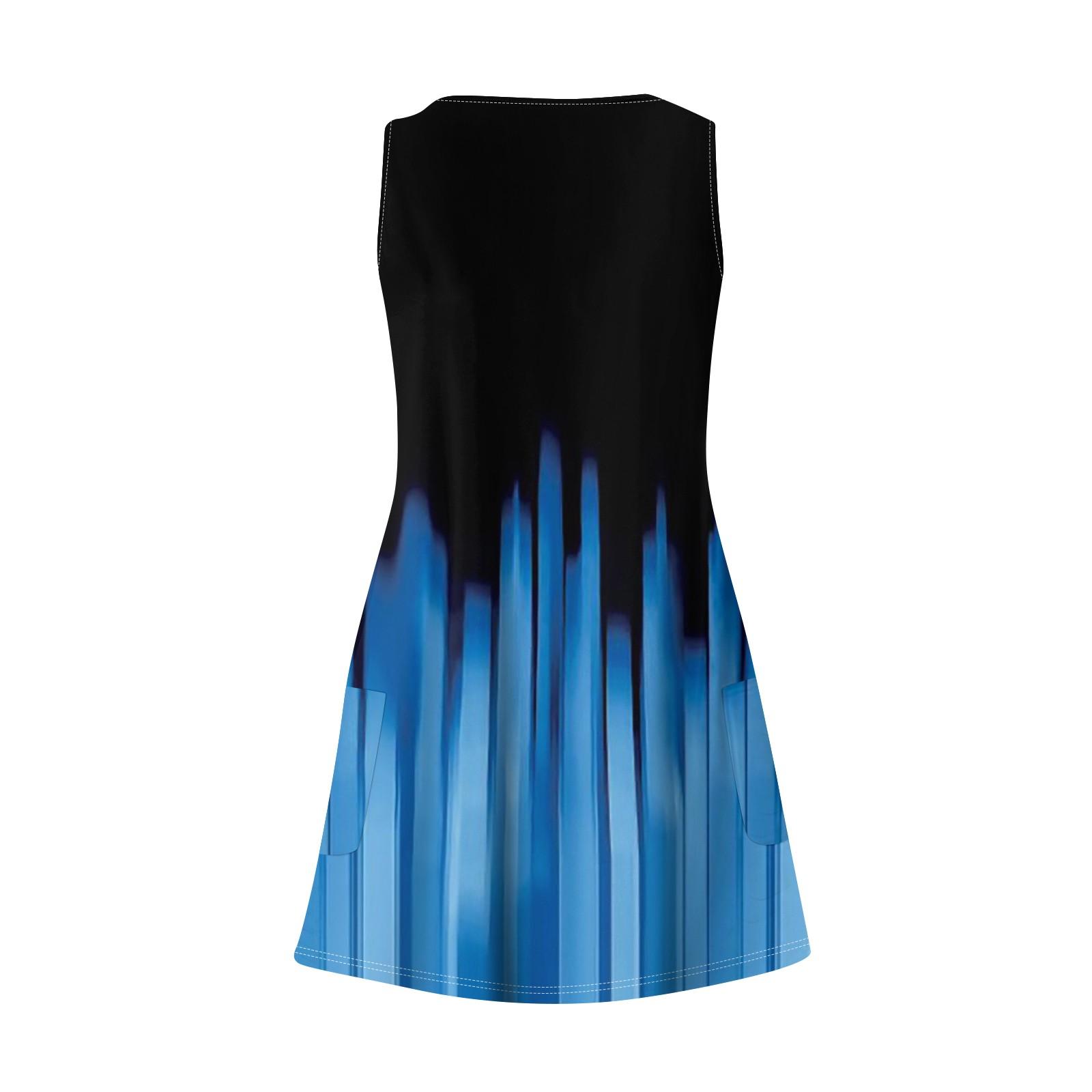 Женский повседневный сарафан с карманами — фото 6