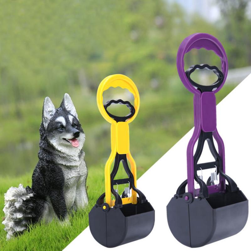 Scooper pour animaux de compagnie, pince à merde pour chiens, manche Long, mâchoire, cuillère à merde, nettoyeur d'excréments d'animaux en plein air, collecteur d'excréments, outils de nettoyage