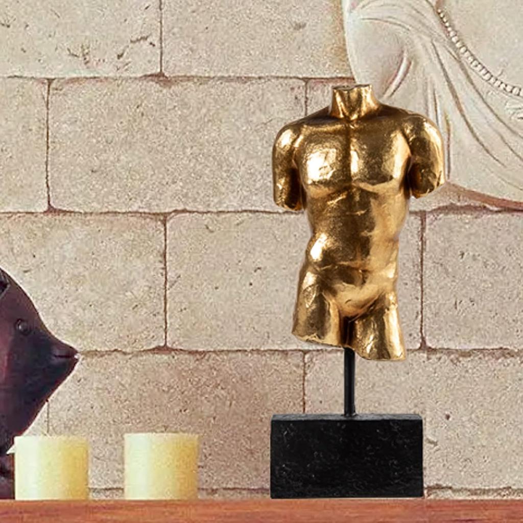 Guichifun Sculptures Home Decor Bust Male Statue - Figure Resin Decoration Modern Gold Decorative Figures Home Art Sculpture Christmas Birthday Gifts