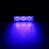 3 LED Car Truck Emergency Strobe Warning Light Hazard Indicator Flash Grille Lamp Red