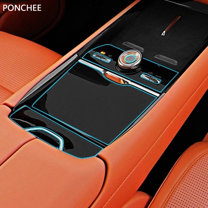 For Lynk&Co 900 2025-2026 Car Gear Shift Film TPU Interior Protective Film Door Plank Sticker Automobile Modification Supplies