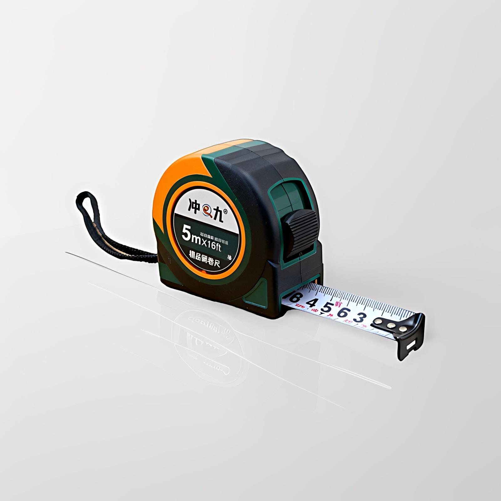 

Black High-Precision Self-Locking Tape Measure, Wear-Resistant, Stainless Steel, 5m & 7.5m 3m (one ruler strip)