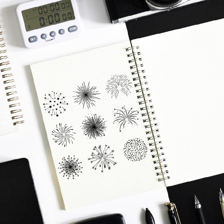 Firework Sparkler Background Clear Stamps for Card Making DIY Accessories