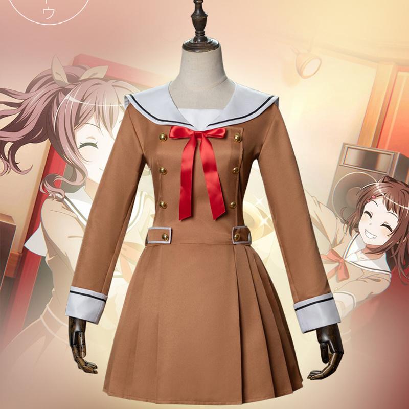 BanG Sogno Toyama Kasumi Hanazono Tae Yamabuki Saya Uniforme scolastica Vestito da marinaio Vestito Anime Personalizza Costumi Cosplay