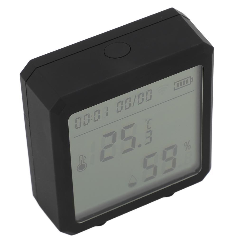 Temperature Humidity Meter LCD Display Wifi Alarm Function Voice Support Digital Hygrometer Thermometer for Indoor