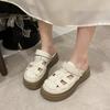 Thick-soled Two-wear Hollowed-out Baotou Sandals for Women's 2025 Summer New Hole Pig Cage Mori Roman Half Slippers Outside