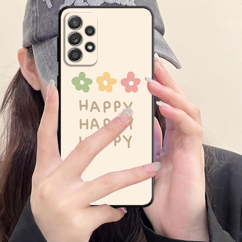 Blumen Handyhülle für Samsung Galaxy A33 A21s A52 A32 A23 A72 A22 A71 A31 A51 A53 A13 A91 A42 A52s A73 A11 Rückseite Silikonhülle