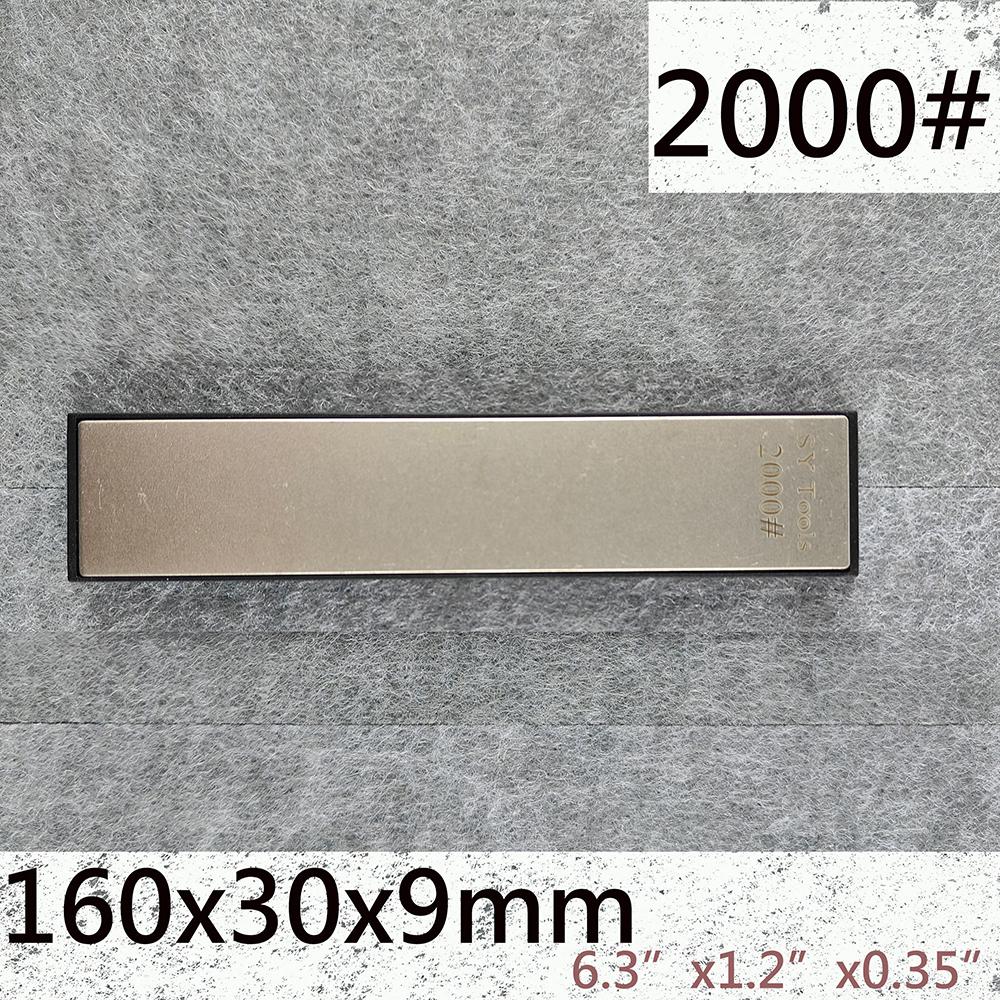 Widened Diamond Sharpening Stone Compatible with Fixed-angle Sharpener for Kitchen Knives and Outdoor Tools, Portable Sharpening