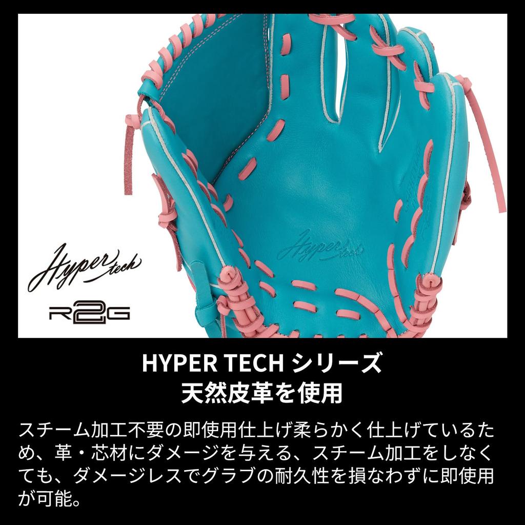 Rawlings Baseball Adult Softball Girls Fit HYPER TECH R2G Size GS4FHTY14GF Indigo Throwers Right [All-round] 11.5 For Left-handed (worn Hand)