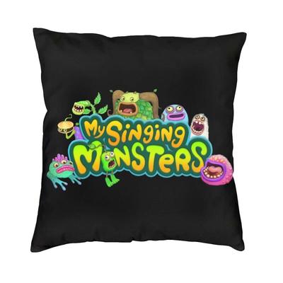 My Singing Monsters Cushion Cover 40x40cm Decoration Print Electronic Video Game Throw Pillow for Sofa Doublesided