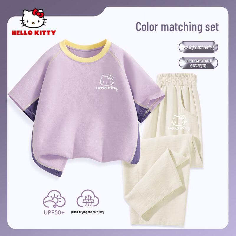Hello Kitty Girls  Quick-Dry T-Shirt & Pants Summer Set 120