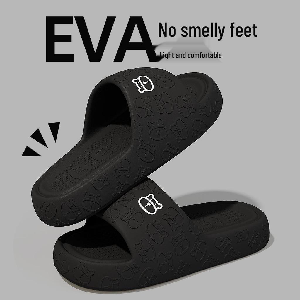 Eva Non-Slip Soft Sole Slippers for Home & Outdoor Use - Unisex Sandals with Thick Bottom