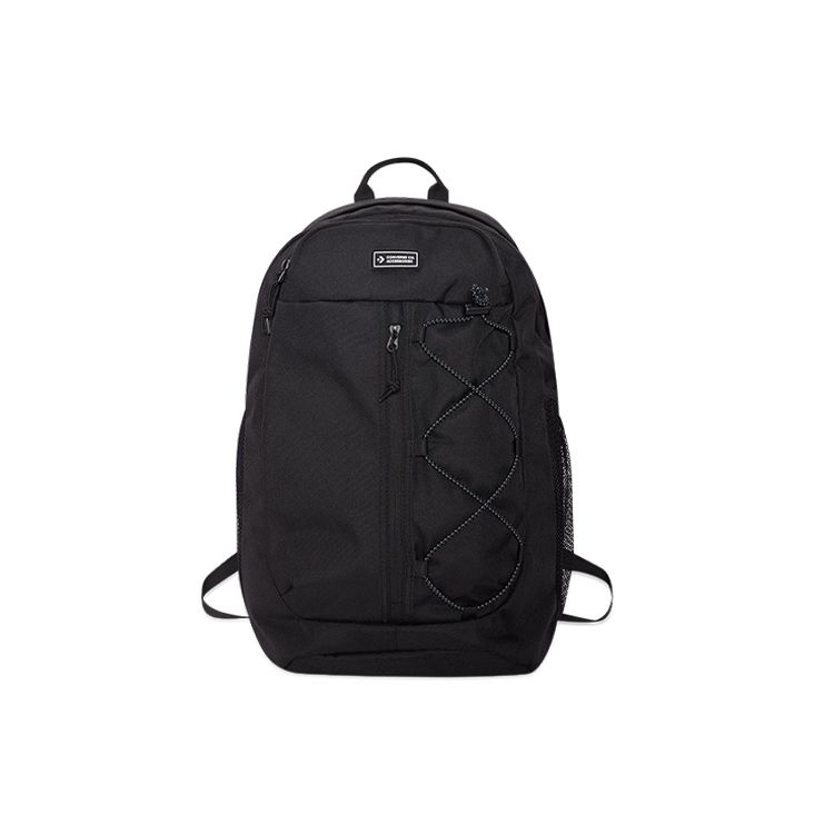 Converse Transition Backpack Large Capacity Strap Solid Color Canvas Student Backpack Unisex Backpacks Black 10022097-A01 Black