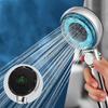 Modern Style Temperature Sensor LED Color-Changing Single Hand Shower Spray Head Eco-Friendly Saving for Home Hotel Bathrooms