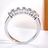 5pcs Moissanite Rings For Women 925 Silver Personalized Ring Wedding Plated 18k White Yellow Golden Woman Designe Jewelry Gifts
