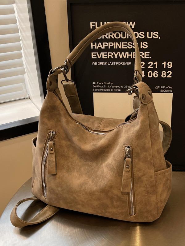 2025 Women's High-Quality Large Capacity Crossbody Tote for College and Commuting