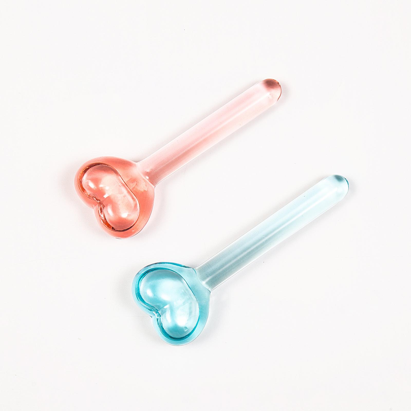 

Facial Ice Globes Refreshing Facial Massager Roller Pack of 2 Face Contouring Rollers Slimming with Ergonomic Design for