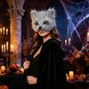 Animation Lovers Gift Plush Fox Cosplay Mask, Fluffy Tail, Costumes Props, Fuzzy Comic Exhibition Performance Props Mask for Costume Party Anime