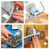 100W Stasjonær Dobbel Slipeplate Maskin Mini Multifunksjonell Elektrisk Kvern Husholdnings Polering Borre Kraftverktøy