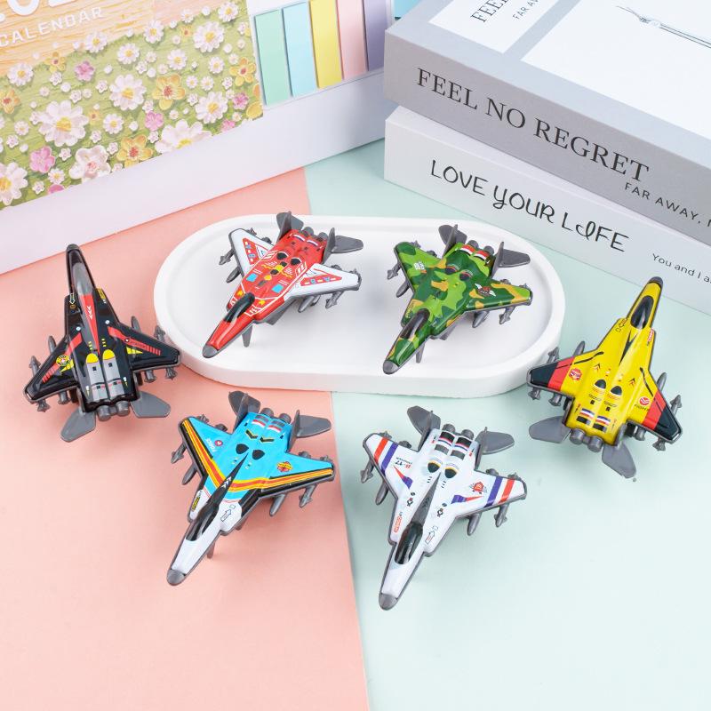 

Детская инерционная металлическая модель военного истребителя