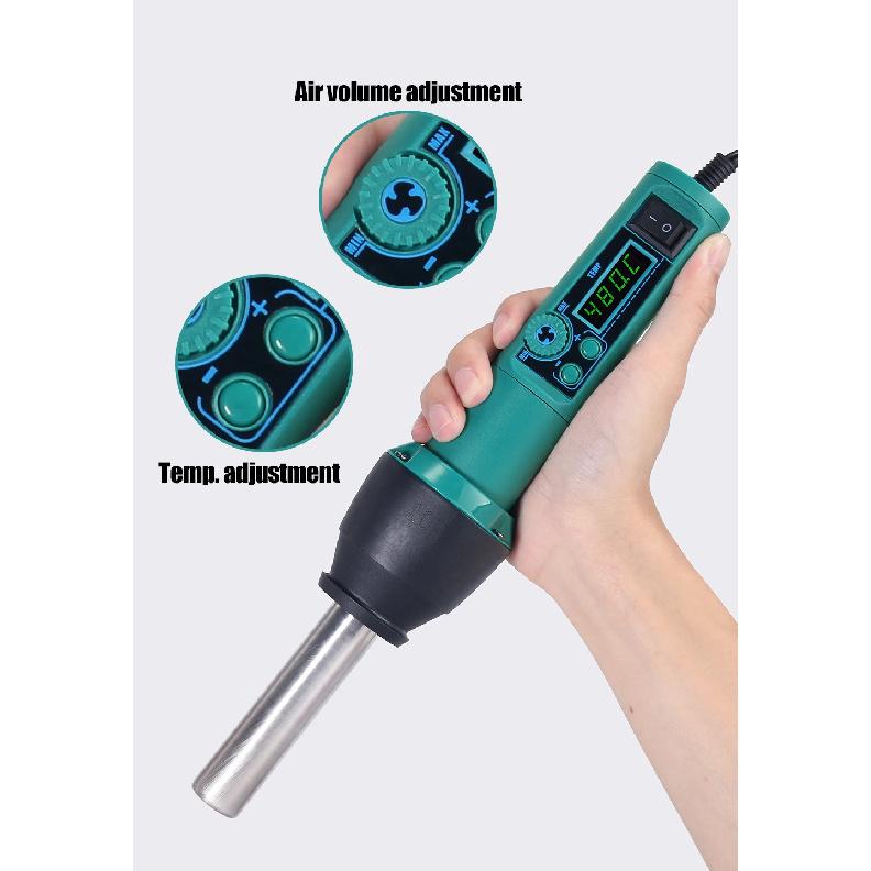 YIHUA Portable Hot Air Station 8858-I LED Digital Display Soldering Station 700W Solder Gun PCB SMD Repair BGA Rework Station