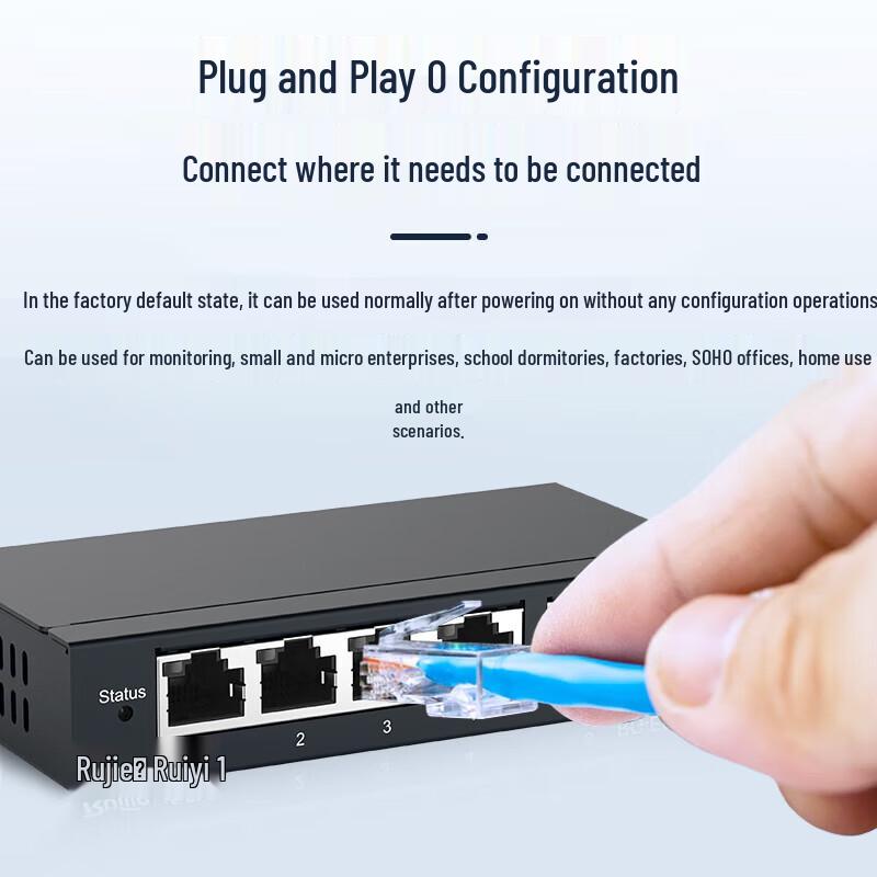 Ruijie Networks 5-Port Gigabit Unmanaged Desktop Switch
