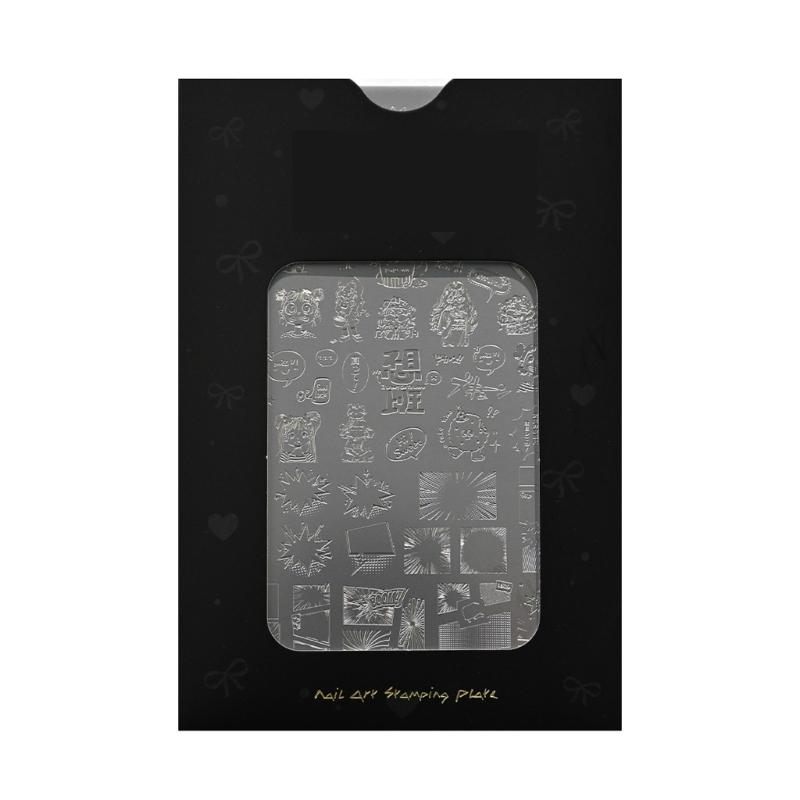 

Прочная металлическая пластина для стемпинга ногтей из нержавеющей стали с детализированным узором для домашнего дизайна ногтей 1