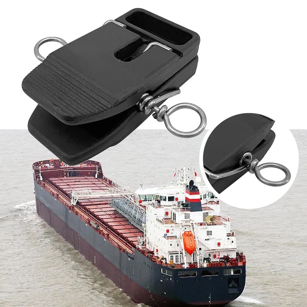 Sichere Drahtklemme für Schiffe und Yachten, ABS, schwarzer Kunststoff, Zubehör