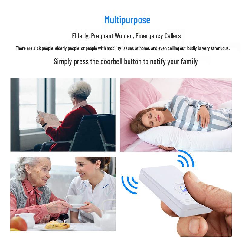 Wireless Smart Doorbell - Waterproof, Long-Distance Remote Control with Electronic Chime