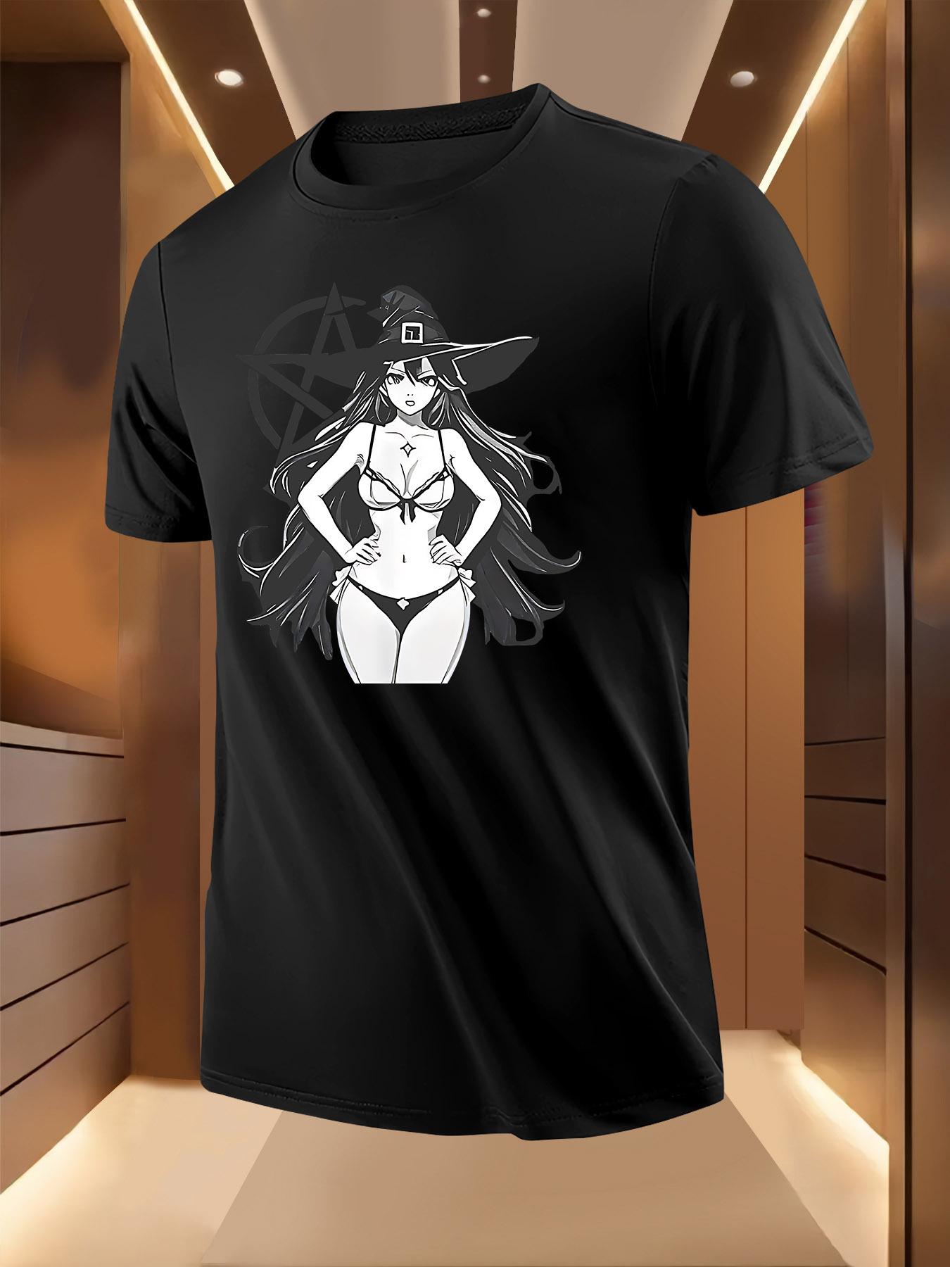 Graphic Tshirt - Sexy Witch Cartoon Print S