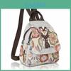 Ethnic Embroidered Backpack For Women With Cotton Linen Material For Travel And Casual Use