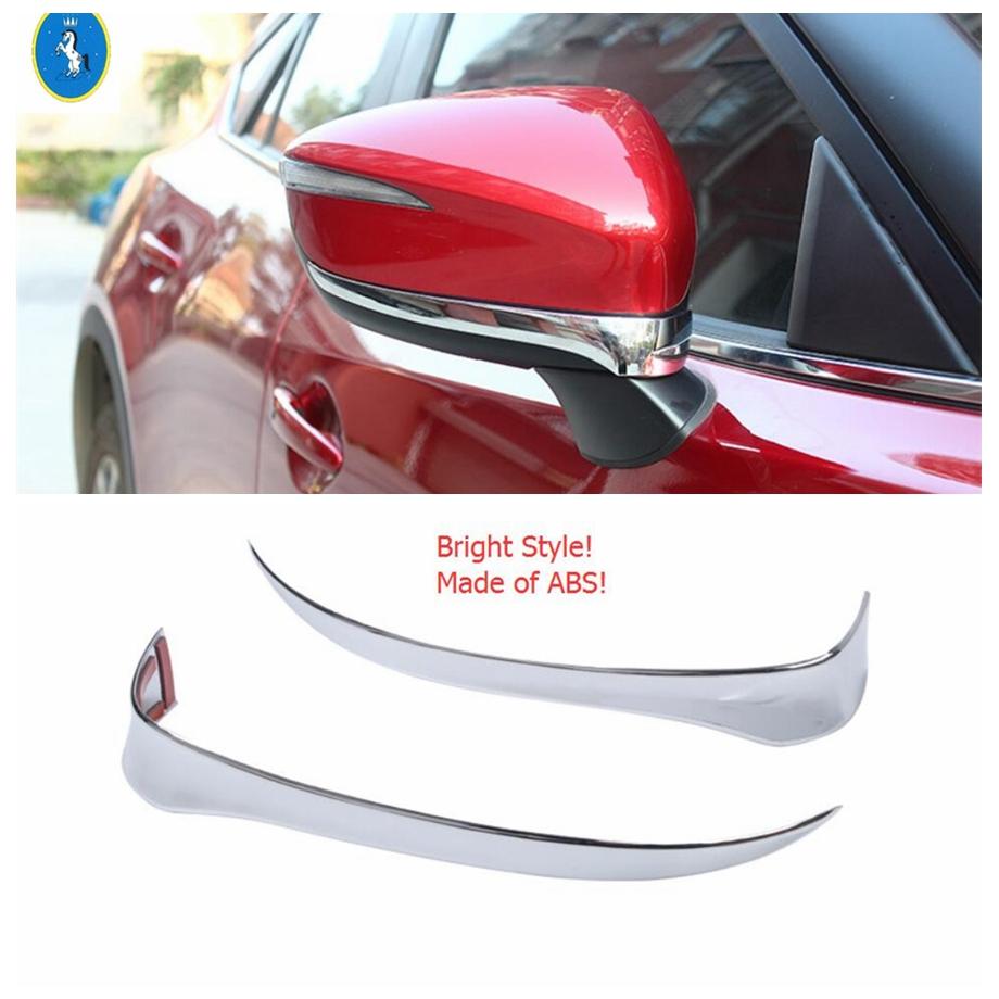 Car Front Grille / Rearview Mirror / Rear Bumper Fog Lights Lamps Cover Trim For Mazda CX-3 CX3 2015 -  Exterior Accessories