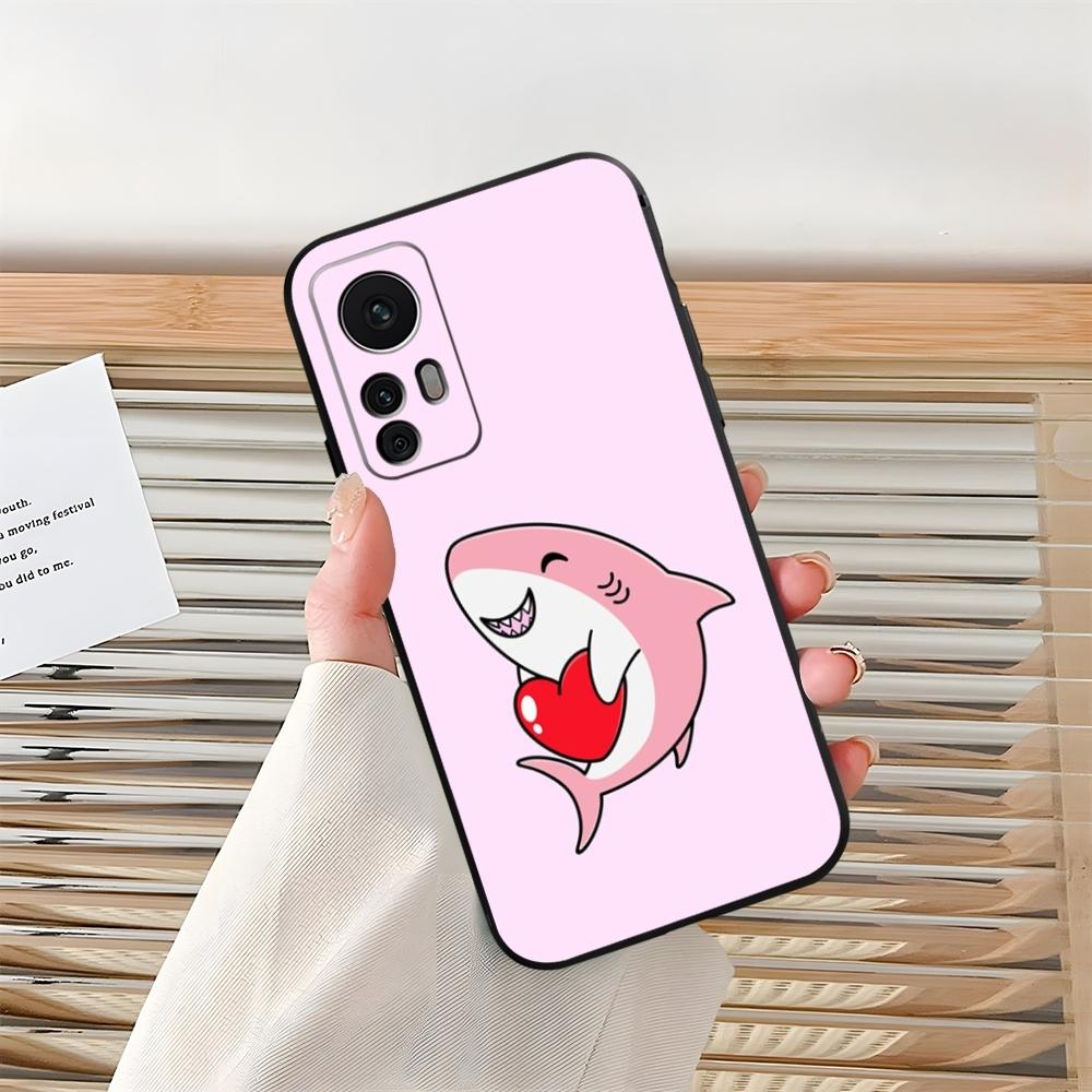 Cartoon Cute Shark Phone Case for Xiaomi Redmi Note 13 14 10 12 Pro POCO F4 F5 X5 Pro 12 13 11T Lite Ultra Shell Coque