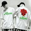 Poison Band World Tour T Shirt Unisex Unisex Fashion Vintage Hip Hop Streetwear Male Tshirts Oversized Unisex Harajuku Hip Hop Soft