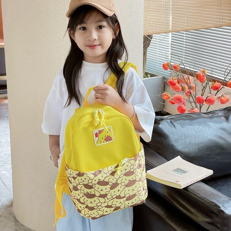 Cute Nylon Backpack For Preschoolers Trendy And Comfortable Cartoon Print