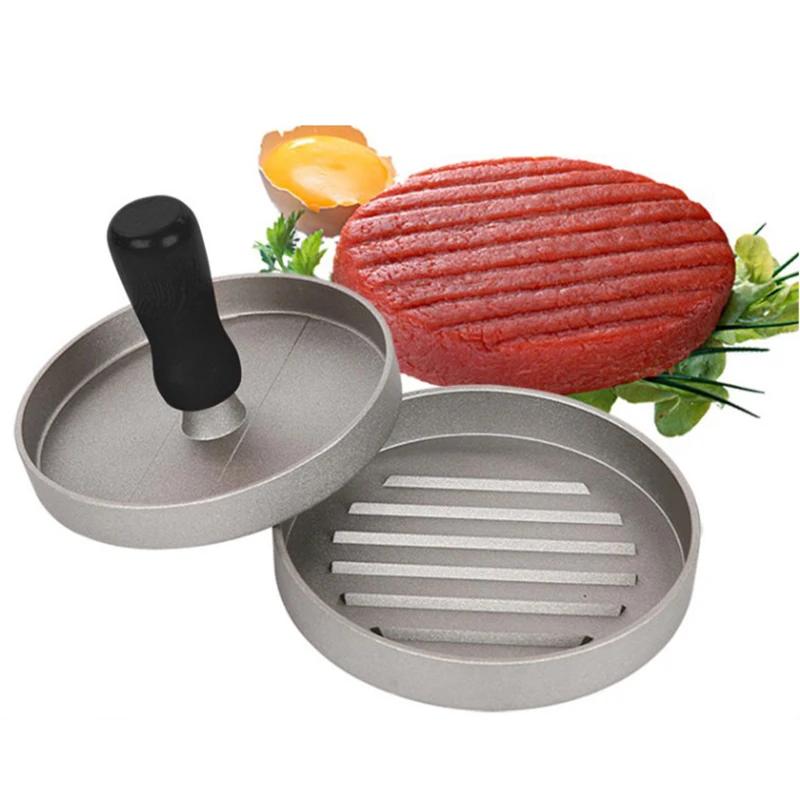 Aluminum Alloy 11 Cm Hamburger Meat Beef Grill Burger High Quality Round Shape Hamburger PressPress Kitchen Food Mold