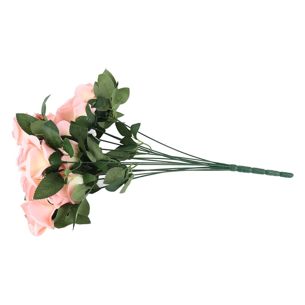 Artificial Roses with Long Stem Simulated Silk Flowers Real Looking Fake Roses Bouquet for