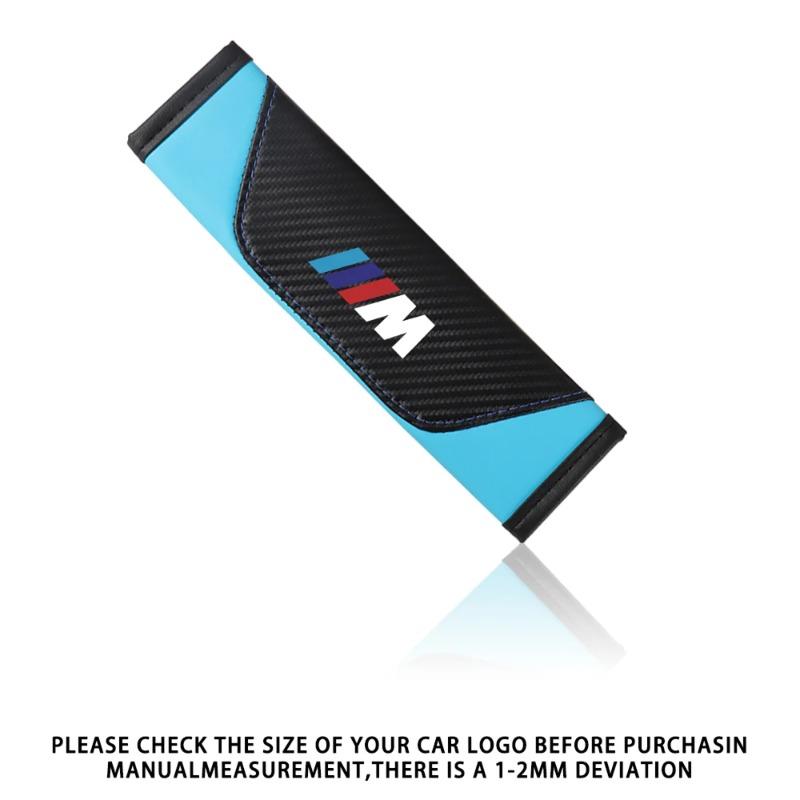 2pcs Universal Car Safety Belt Cover Adjustable Seat Belt Cover Shoulder Strap Covers For BMW M M1 M2 M3 M4 Auto Accessories