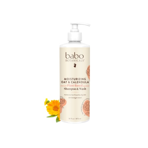Babo Botanicals Baby Shampoo and Wash - Moisturizing - Oatmilk - 16 oz