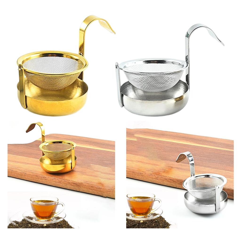 Rotating Tea Strainer with Handle 304 Stainless Steel Kitchen Tool Teaware Tea Filter Kitchen Home Bar