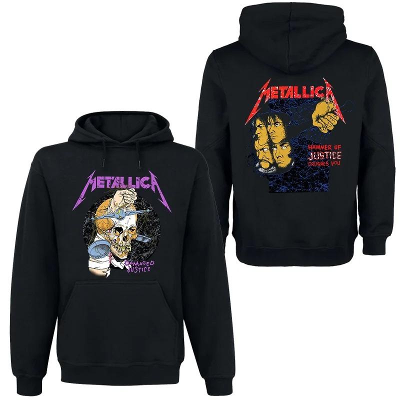 

METALLICA Гурт Рок Темний Вітер Худі Чоловічий Жіночий Вуличний Хіп-Хоп Верх Зручна Оверсайз Худі З Капюшоном Жіночий Чоловічий Одяг S синій
