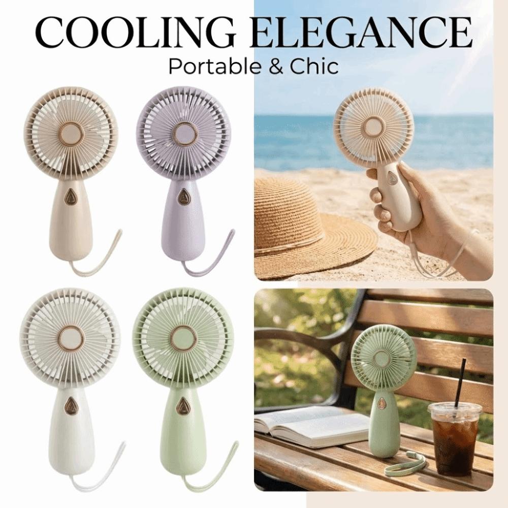 High Quality Silent Operation Hand Holding Fan USB Charging Portable USB Mini Fan Light Small Fan Student Dormitory