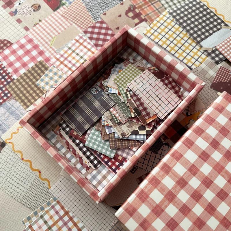 200 listů Kreativní Retro Éra Styl Euron Trhací Materiál Papír Ruční Výroba DIY Scrapbooking Deník Estetický Řemeslný Papír