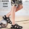 Sandali da uomo in vera pelle di vacchetta impermeabili, ciabatte da spiaggia estive di qualità, scarpe da ginnastica casual, scarpe da spiaggia all'aperto, taglia grande 38-48